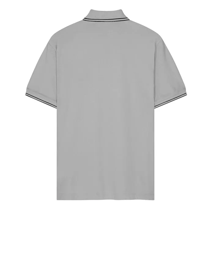Stone Island Polo Shirts 22S18 Short Sleeve Polo Shirt In Pearl Grey 8211 Mens
