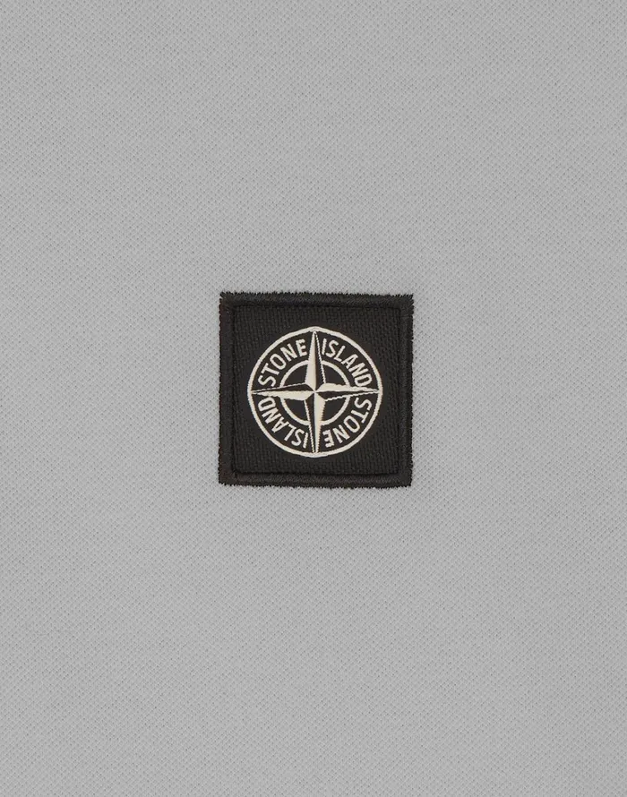 Stone Island Polo Shirts 22S18 Short Sleeve Polo Shirt In Pearl Grey 8211 Mens