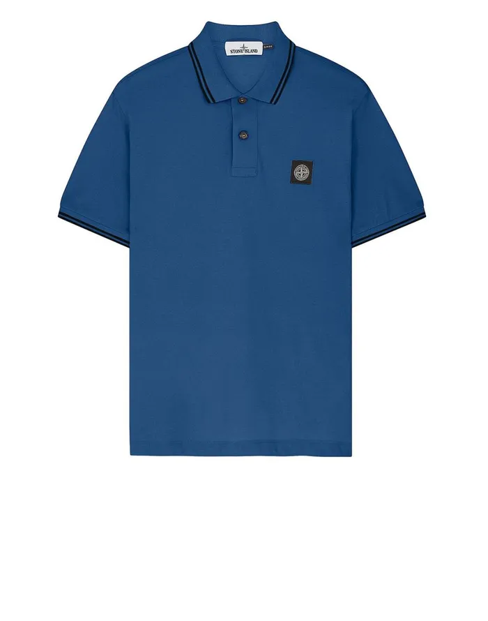 Stone Island Polo Shirts 22S18 Short Sleeve Polo Shirt In Periwinkle 8211 Mens Stone Island Polo Shirts 22S18 Short Sleeve Polo Shirt In Periwinkle 8211 Mens