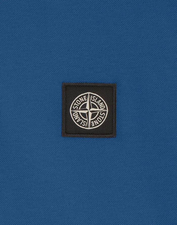 Stone Island Polo Shirts 22S18 Short Sleeve Polo Shirt In Periwinkle 8211 Mens