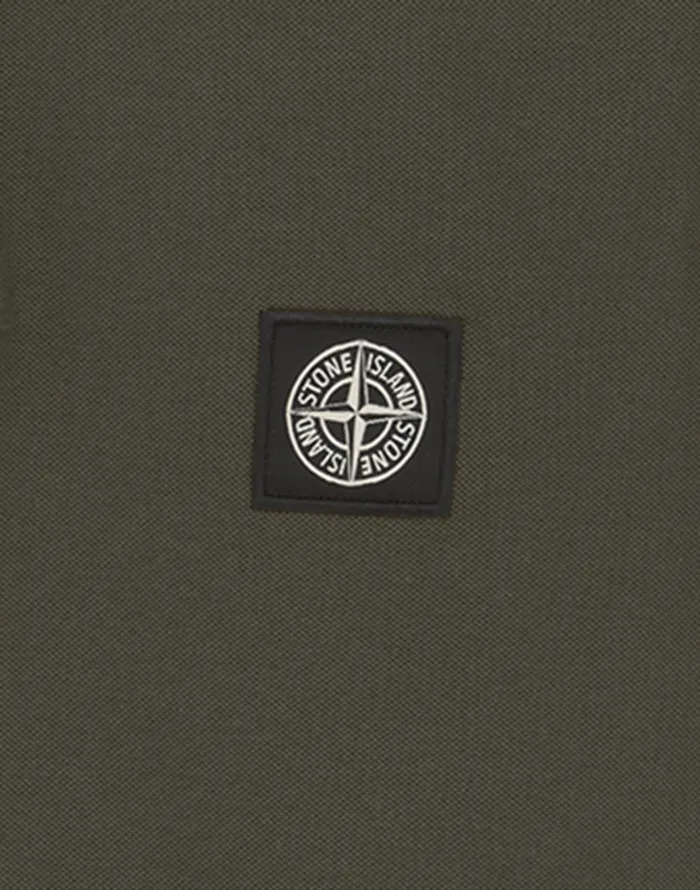 Stone Island Polo Shirts 2Ss18 Long Sleeve Polo Shirt In Dark Forest 8211 Mens