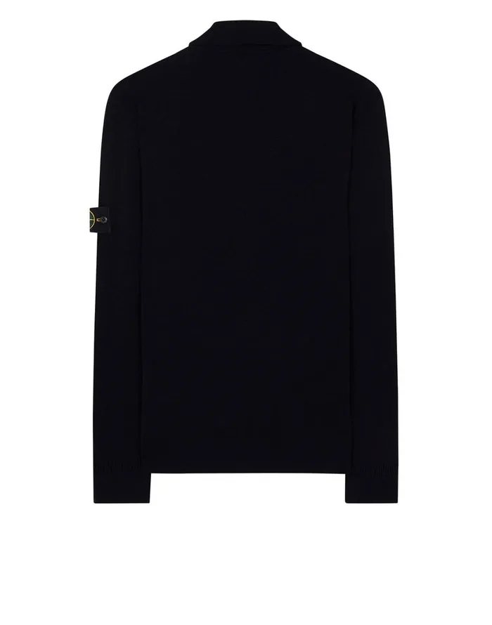 Stone Island Polo Shirts 512A1 Knitted Polo Shirt In Navy 8211 Mens