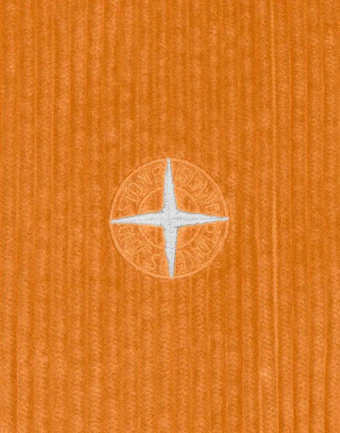 Stone Island Shirts 12111 Long Sleeve Shirt In Orange 8211 Mens