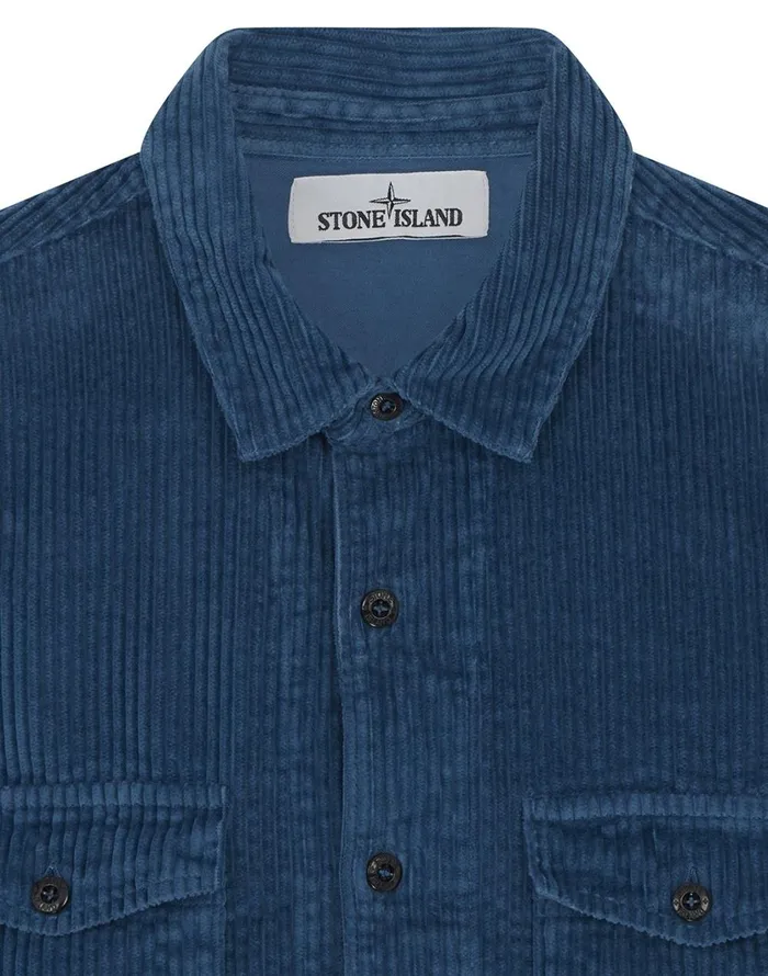 Stone Island Shirts 12111 Long Sleeve Shirt In Periwinkle 8211 Mens