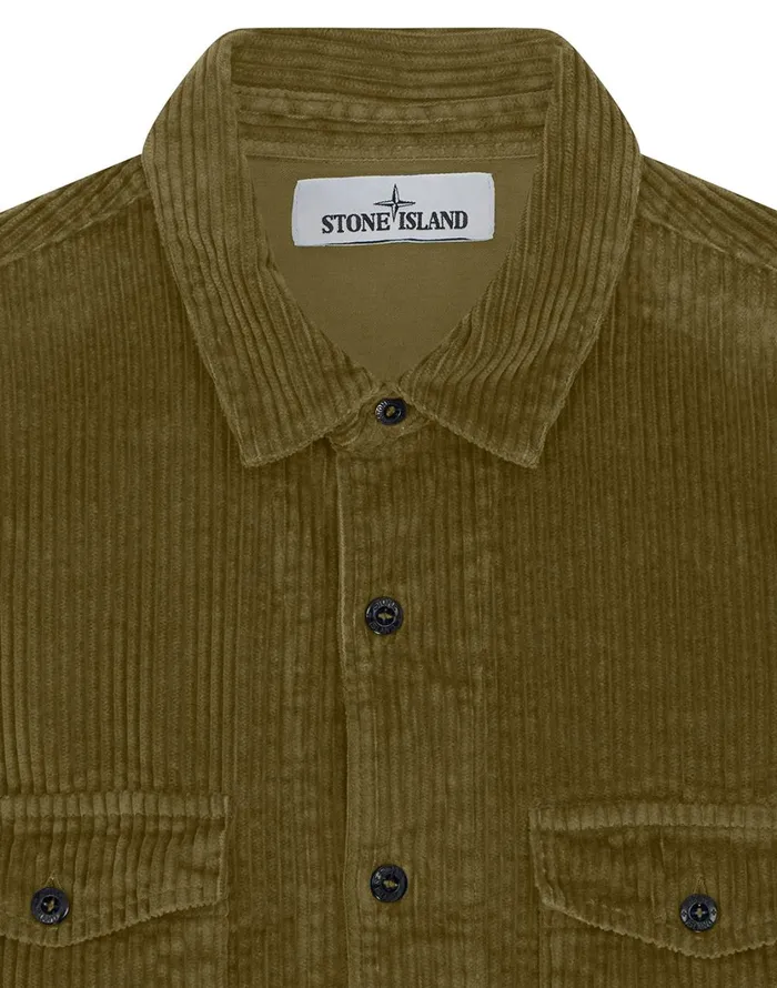 Stone Island Shirts 12111 Long Sleeve Shirt In Tobacco 8211 Mens