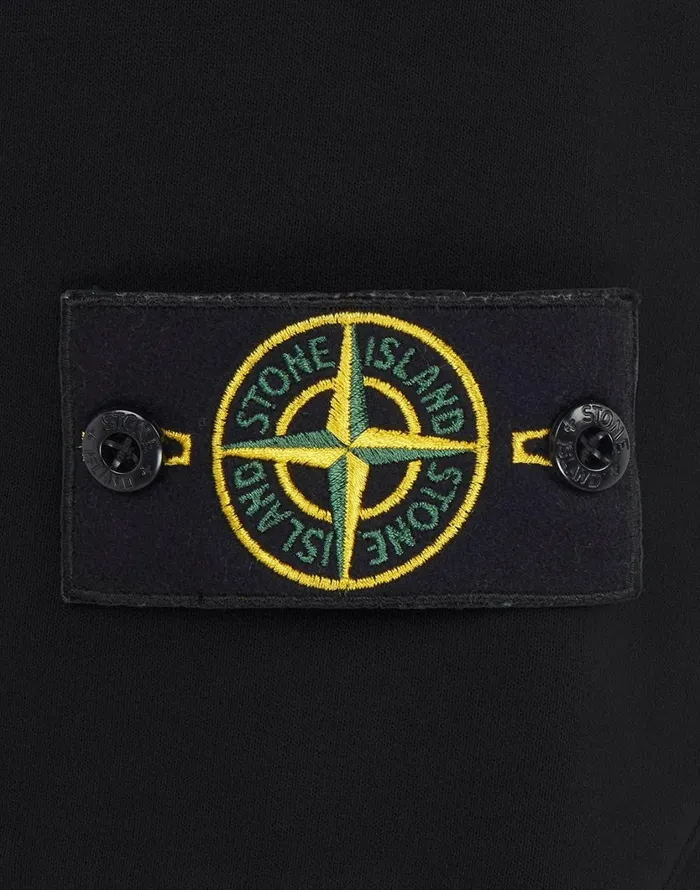 Stone Island Shorts 64620 Fleece Shorts In Black 8211 Mens