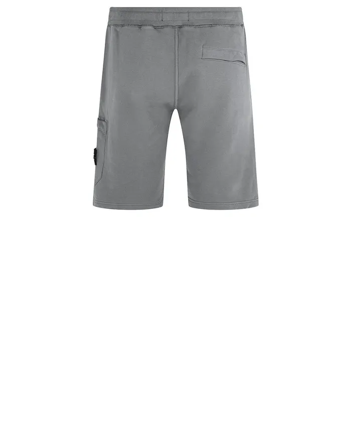 Stone Island Shorts 64620 Fleece Shorts In Dust 8211 Mens