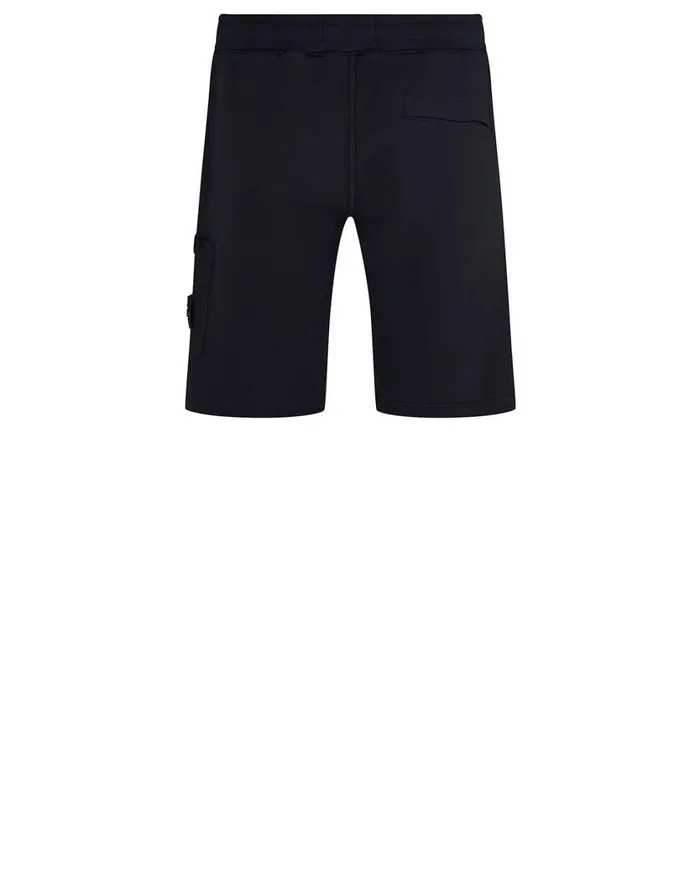 Stone Island Shorts 64620 Fleece Shorts In Navy 8211 Mens