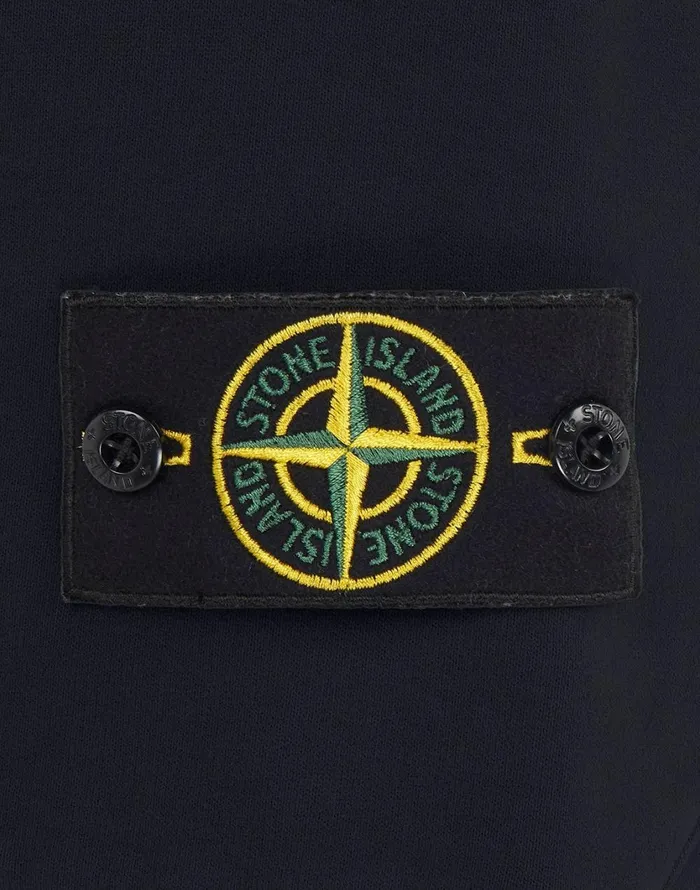 Stone Island Shorts 64620 Fleece Shorts In Navy 8211 Mens