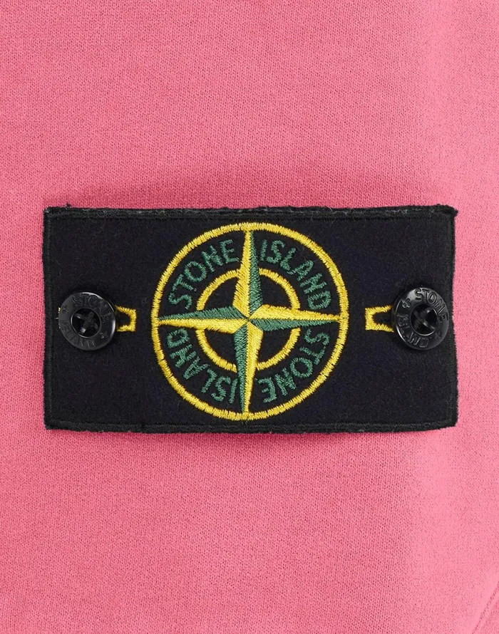 Stone Island Shorts 64620 Fleece Shorts In Pink 8211 Mens