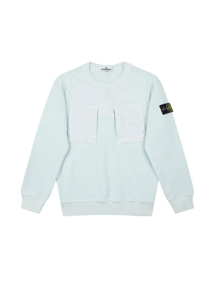 Stone Island Sweatshirts 60544 Sweatshirt In Aqua 8211 Junior