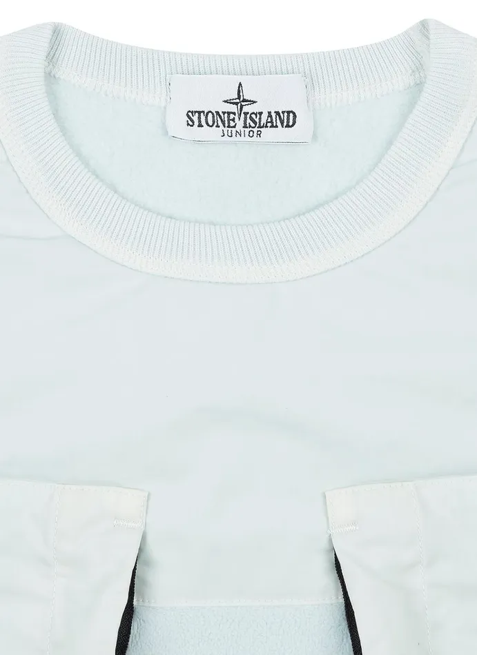 Stone Island Sweatshirts 60544 Sweatshirt In Aqua 8211 Junior