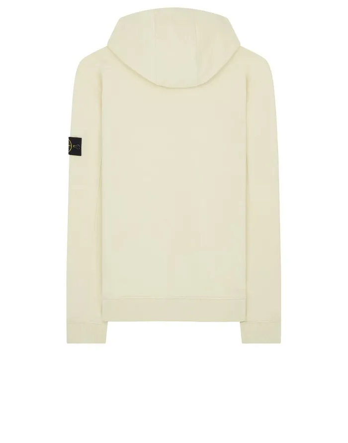 Stone Island Sweatshirts 60640 Hooded Sweatshirt In Butter 8211 Mens