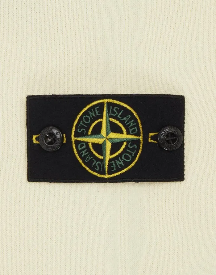 Stone Island Sweatshirts 60640 Hooded Sweatshirt In Butter 8211 Mens