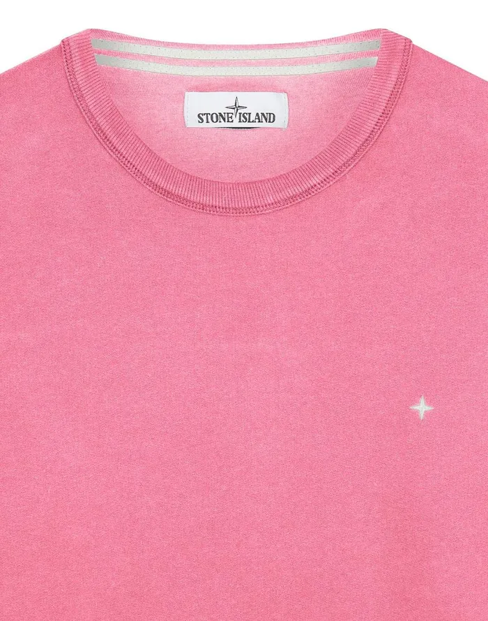 Stone Island Sweatshirts 60820 Crewneck Sweatshirt In Pink 8211 Mens