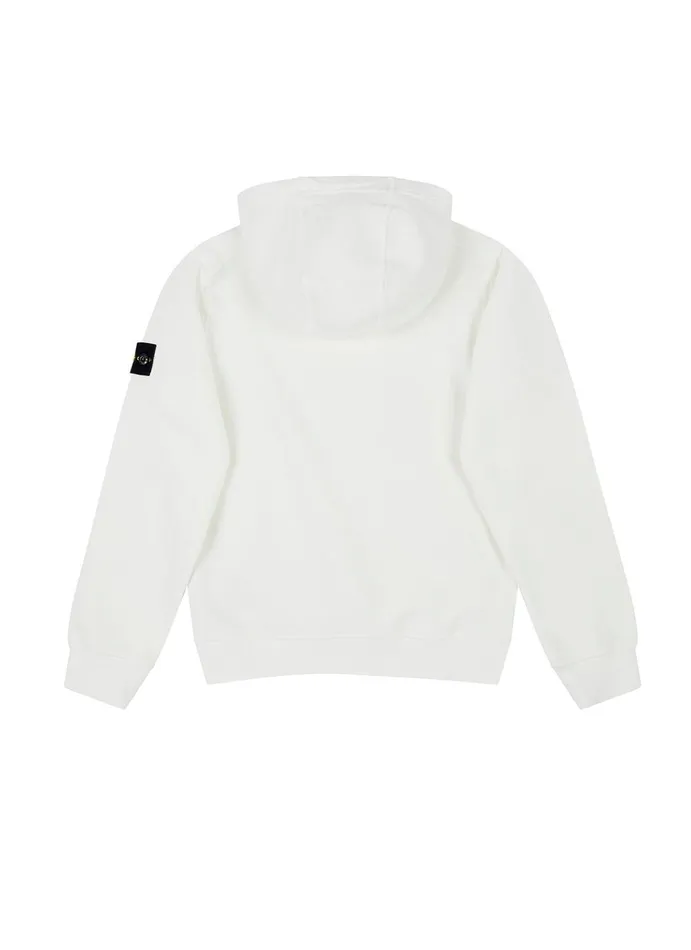 Stone Island Sweatshirts 61640 Hooded Sweatshirt In White 8211 Junior