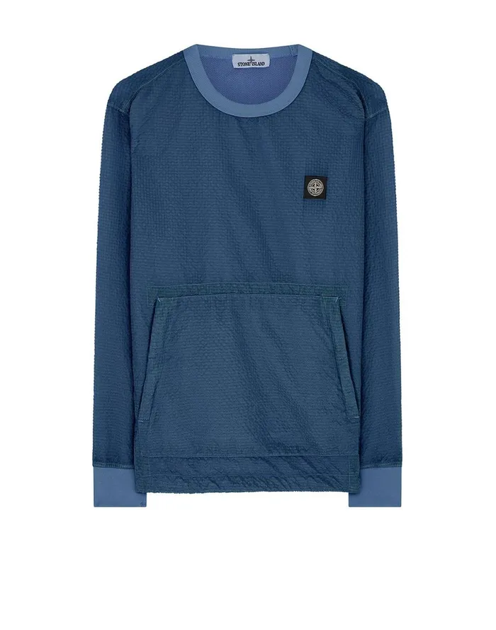Stone Island Sweatshirts 62434 PolyColour FrameTc Crewneck Sweatshirt In Periwinkle 8211 Mens Stone Island Sweatshirts 62434 PolyColour FrameTc Crewneck Sweatshirt In Periwinkle 8211 Mens