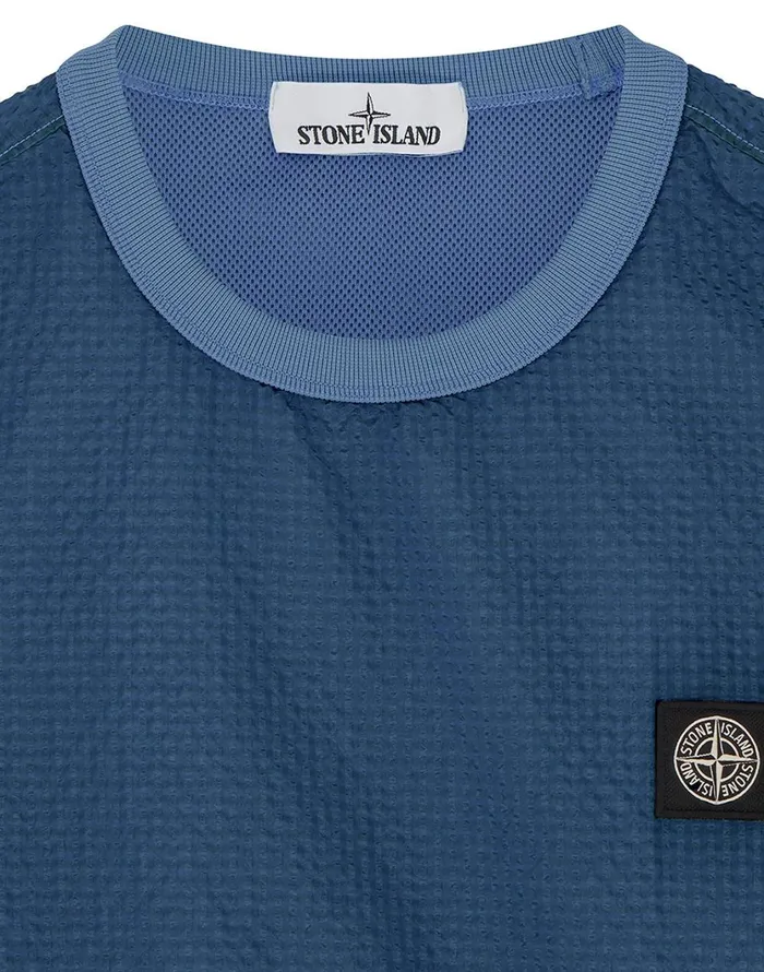 Stone Island Sweatshirts 62434 PolyColour FrameTc Crewneck Sweatshirt In Periwinkle 8211 Mens