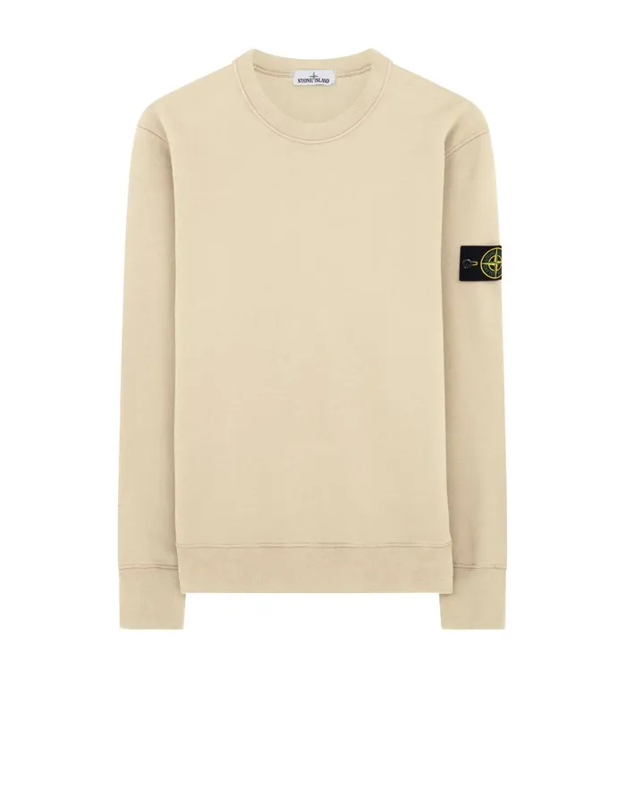 Stone Island Sweatshirts 63020 Sweatshirt In Butter 8211 Mens