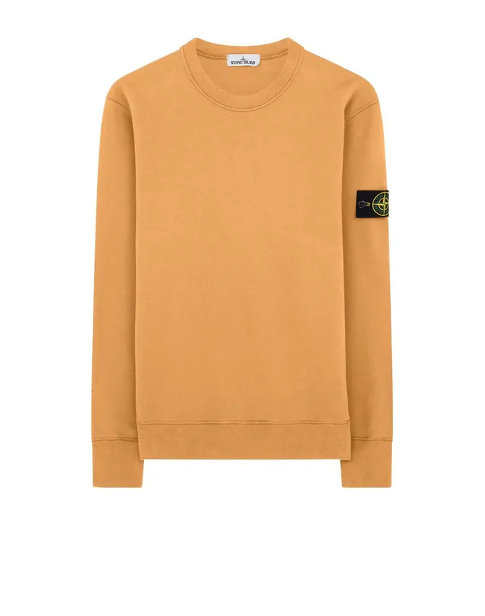 Stone Island Sweatshirts 63020 Sweatshirt In Orange 8211 Mens