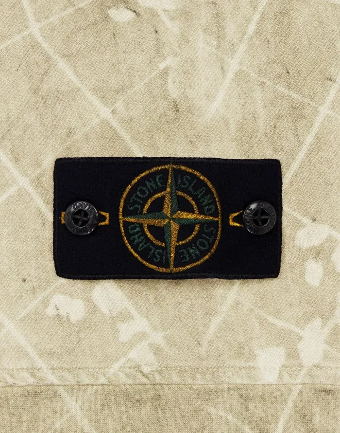 Stone Island Sweatshirts 636E2 Dust Colour With Ghillie Laser Camo Sweatshirt In Butter 8211 Mens
