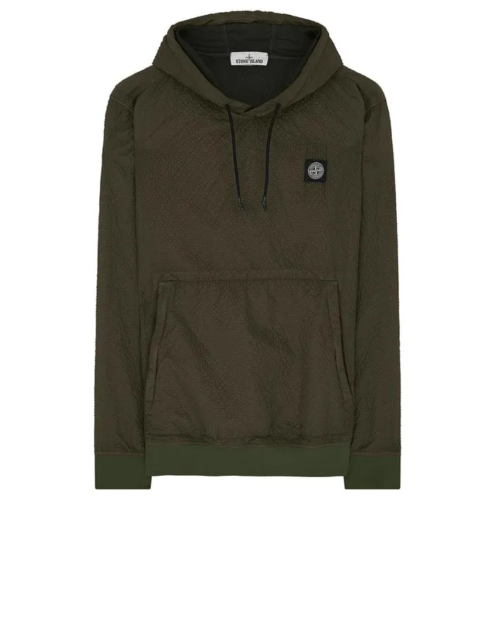 Stone Island Sweatshirts 64034 PolyColour FrameTc Hooded Sweatshirt In Dark Forest 8211 Mens