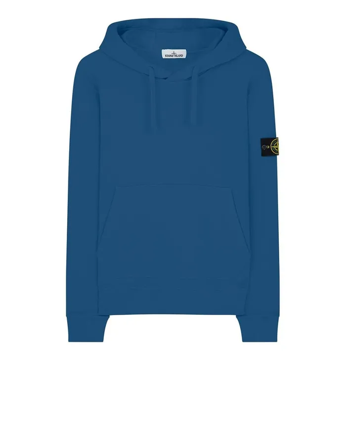 Stone Island Sweatshirts 64120 Hooded Sweatshirt In Periwinkle 8211 Mens