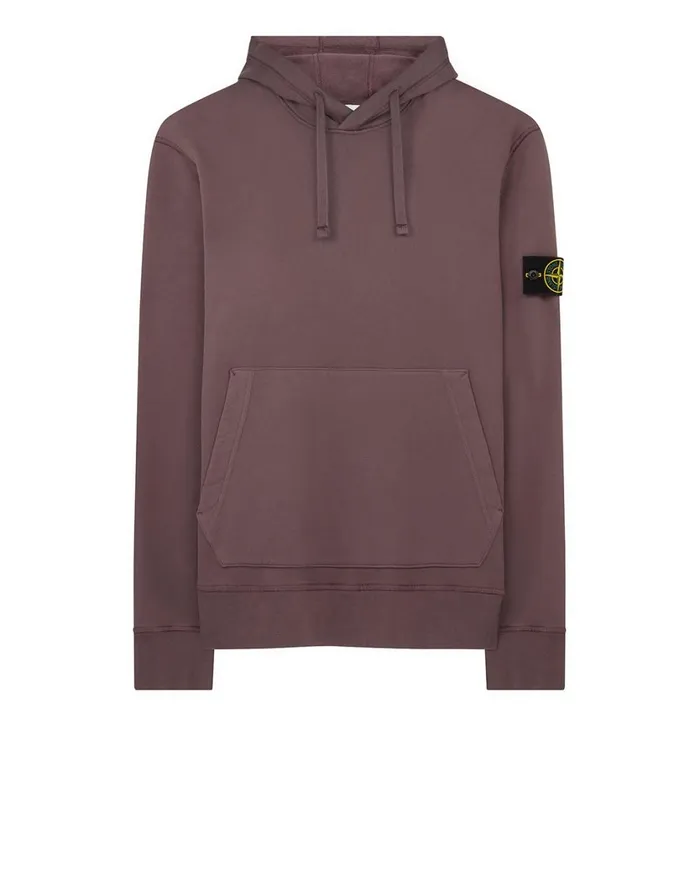 Stone Island Sweatshirts 64120 Hooded Sweatshirt In Violet 8211 Mens