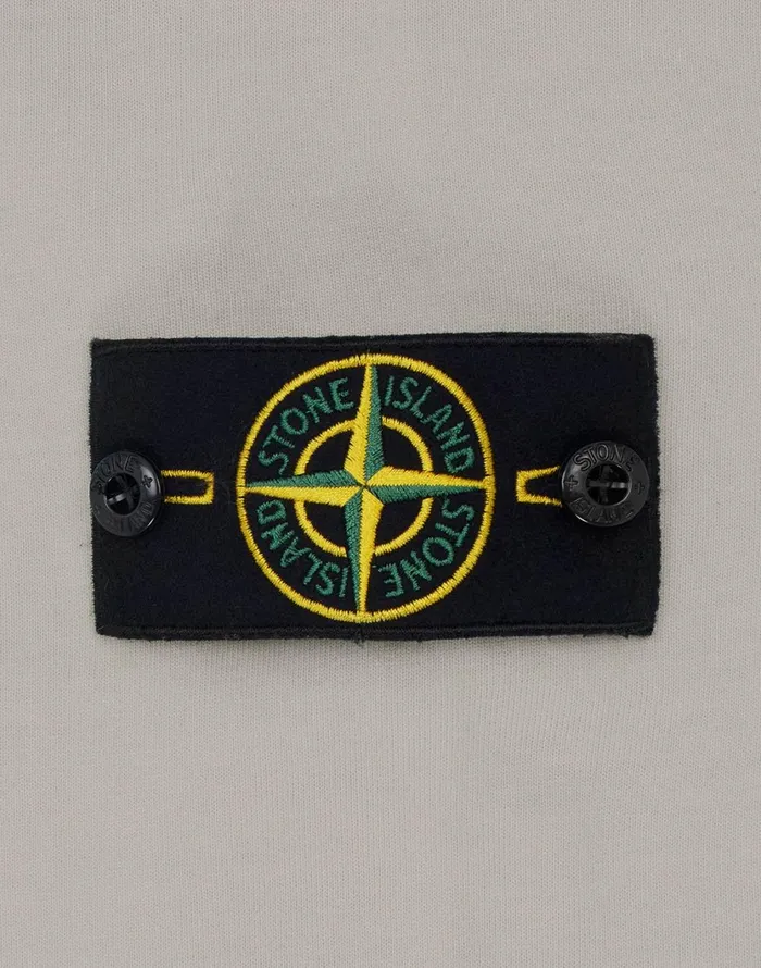 Stone Island Sweatshirts 64220 Hooded Full Zip Sweatshirt In Dove Grey 8211 Mens