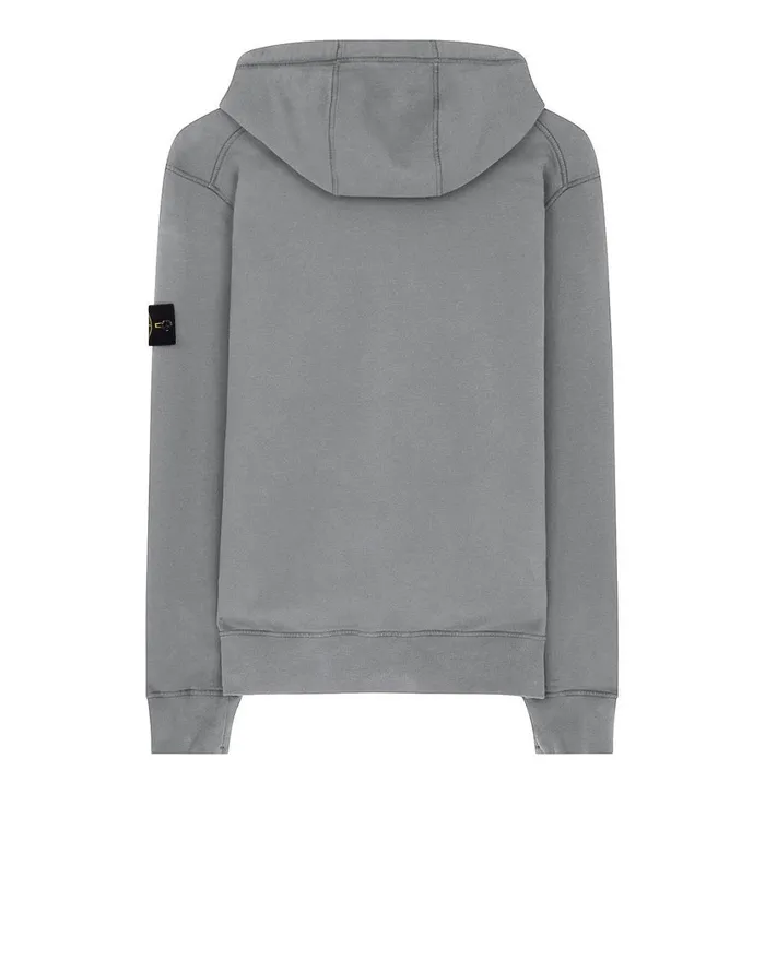 Stone Island Sweatshirts 64220 Hooded Full Zip Sweatshirt In Dust 8211 Mens