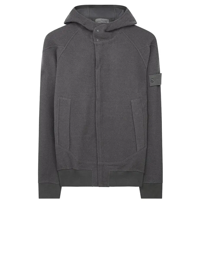 Stone Island Sweatshirts 651F5 Hooded Full Zip Sweatshirt In Smoky Grey 8211 Mens Stone Island Sweatshirts 651F5 Hooded Full Zip Sweatshirt In Smoky Grey 8211 Mens