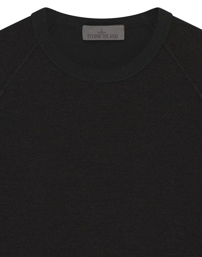 Stone Island Sweatshirts 654F5 Crewneck Sweatshirt In Black 8211 Mens