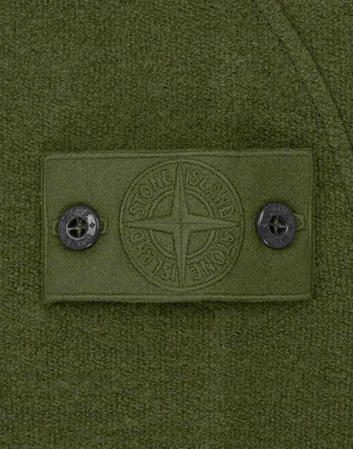 Stone Island Sweatshirts 654F5 Crewneck Sweatshirt In Khaki 8211 Mens