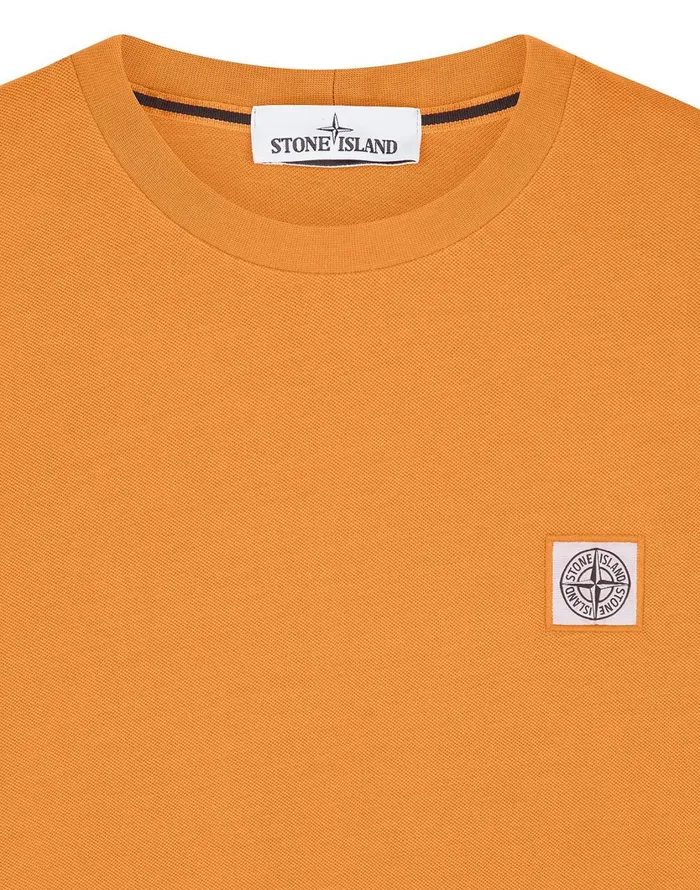 Stone Island TShirts 20467 Pigment Dye ShortSleeve TShirt In Orange 8211 Mens