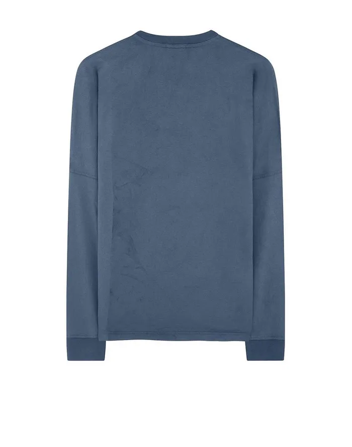 Stone Island TShirts 20792 Dust One LongSleeve TShirt In Marine Blue 8211 Mens