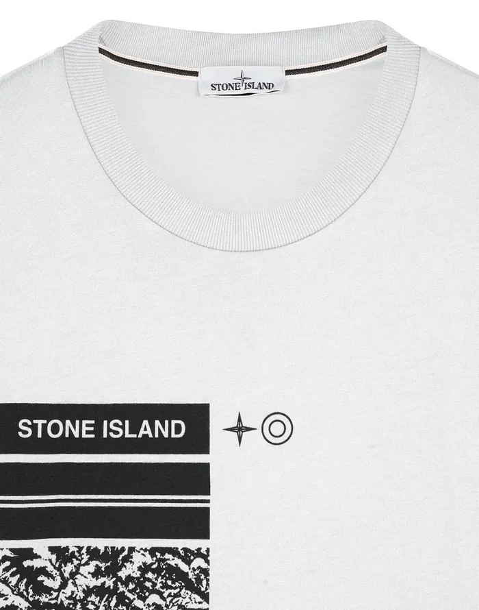 Stone Island TShirts 2Ns87 Mural Part 3 ShortSleeve TShirt In White 8211 Mens