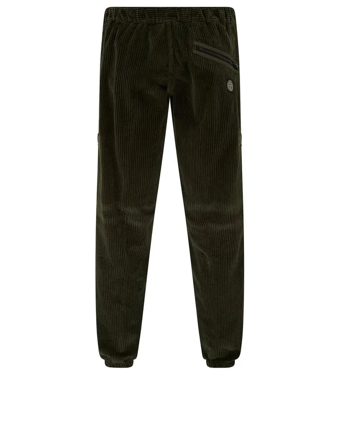 Stone Island Trousers 32211 Corduroy Pants In Dark Forest 8211 Mens