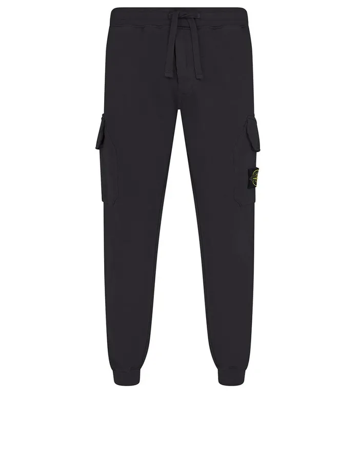 Stone Island Trousers 63220 Fleece Pants In Black 8211 Mens