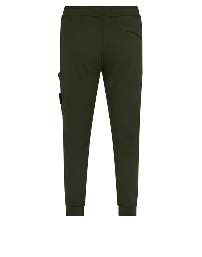 Stone Island Trousers 64520 Fleece Pants In Dark Forest 8211 Mens