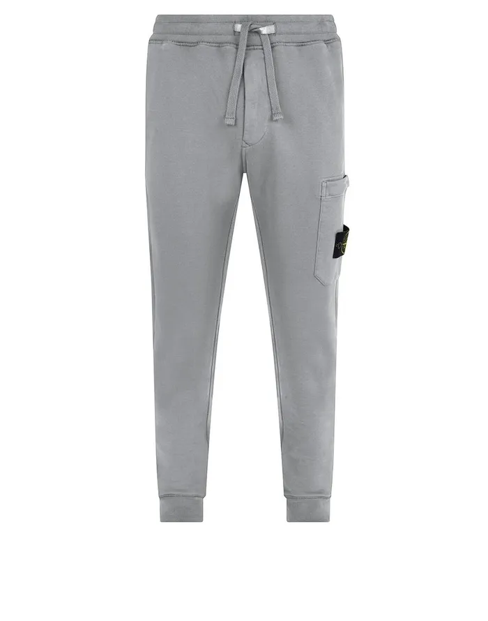 Stone Island Trousers 64520 Fleece Pants In Dust 8211 Mens