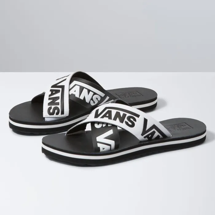 Surf Vibes Women Vans Cross Strap Blackwhite