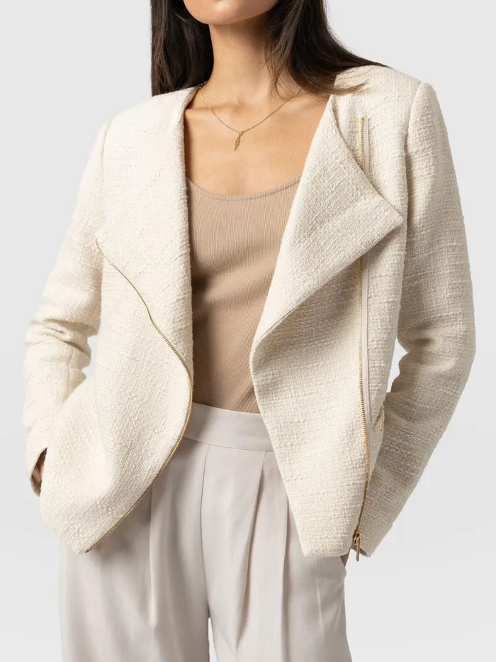 Sutton Jacket 8211 Cream Boucl Cream Boucl Women Saint And Sofia Blazers