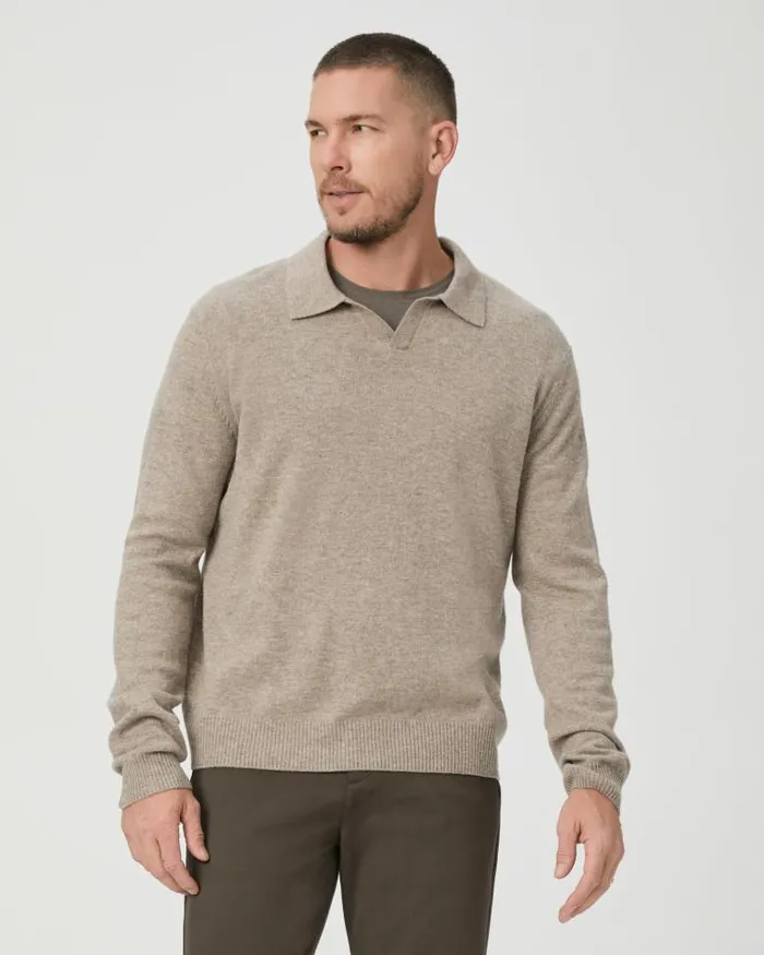 Sweaters and Sweatshirts Men PAIGE Dunlap Sweater 8211 Rice Flower