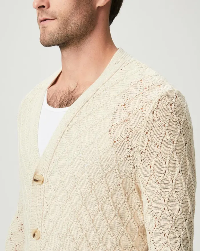 Sweaters and Sweatshirts Men PAIGE Perry Cardigan 8211 Ocean Salt Sweaters and Sweatshirts Men PAIGE Perry Cardigan 8211 Ocean Salt