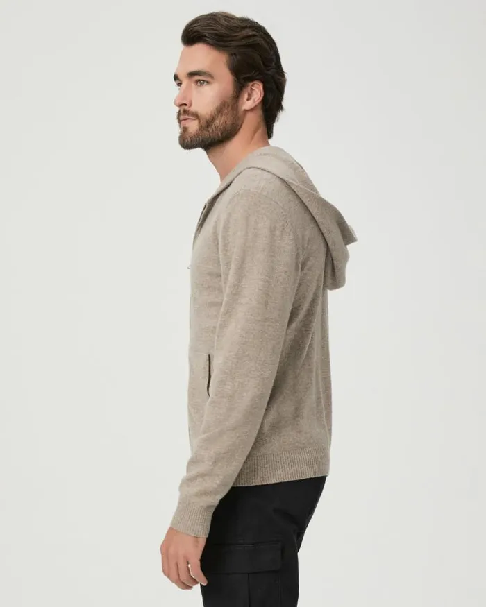 Sweaters and Sweatshirts Men PAIGE Swanson Full Zip Sweater 8211 Rice Flower Sweaters and Sweatshirts Men PAIGE Swanson Full Zip Sweater 8211 Rice Flower