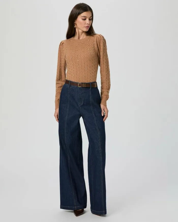 Sweaters and Sweatshirts Women PAIGE Athena Sweater 8211 Camel