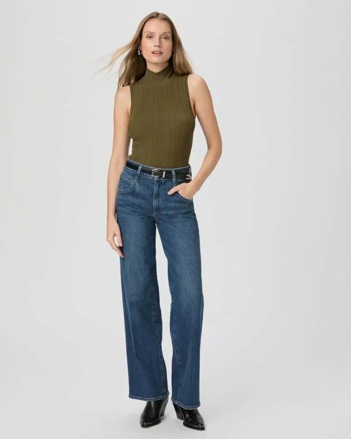 Sweaters and Sweatshirts Women PAIGE Brin Sweater Tank 8211 Spanish Moss Sweaters and Sweatshirts Women PAIGE Brin Sweater Tank 8211 Spanish Moss