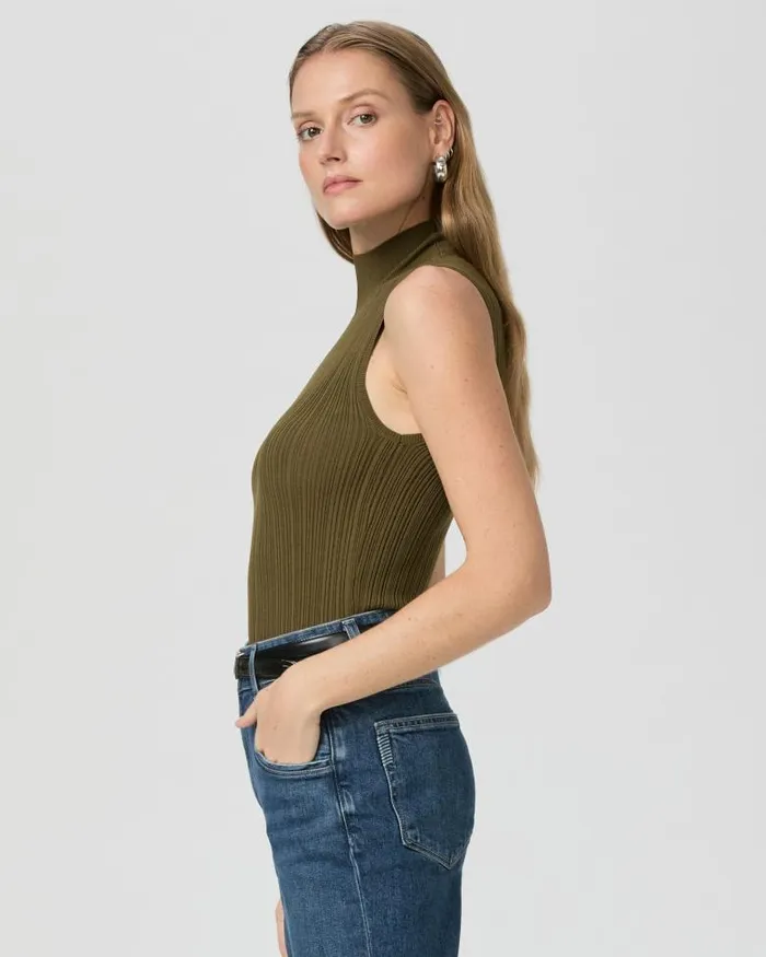 Sweaters and Sweatshirts Women PAIGE Brin Sweater Tank 8211 Spanish Moss Sweaters and Sweatshirts Women PAIGE Brin Sweater Tank 8211 Spanish Moss