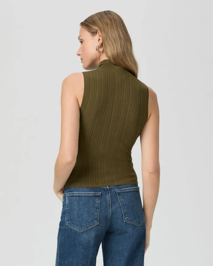 Sweaters and Sweatshirts Women PAIGE Brin Sweater Tank 8211 Spanish Moss Sweaters and Sweatshirts Women PAIGE Brin Sweater Tank 8211 Spanish Moss
