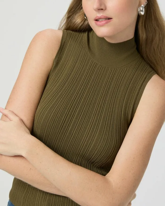 Sweaters and Sweatshirts Women PAIGE Brin Sweater Tank 8211 Spanish Moss Sweaters and Sweatshirts Women PAIGE Brin Sweater Tank 8211 Spanish Moss